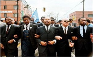 Martin Luther King leading March