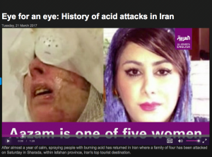 Acid Attacks in Iran