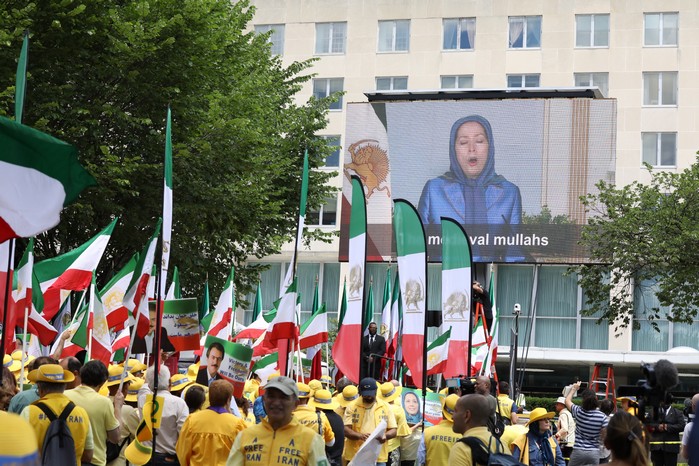 Solidarity March 2019 - President Elect Maryam Rajavi Speaking in Solidarity March with Iranian People for Regime Change - June 21, 2019 - Washington DC across DOS (28)