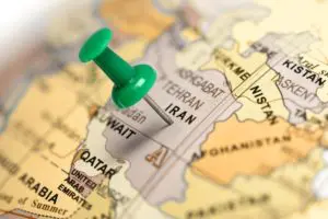 Iran Pinned on Map