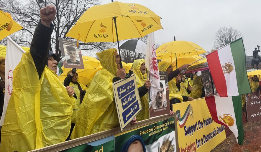 American protesters call for Iranian regime change protests